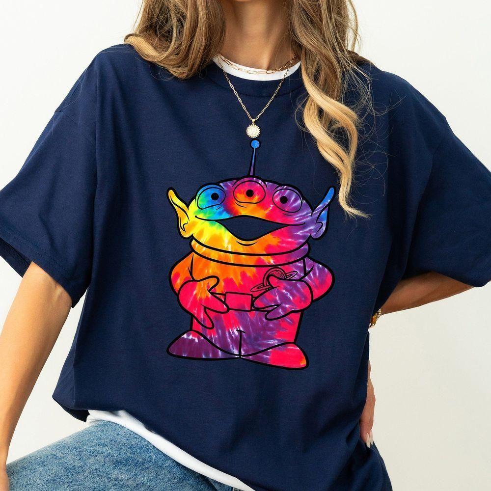 Pixar Toy Story Tiedye Aliens Portrait Disney Vuitino Apparel